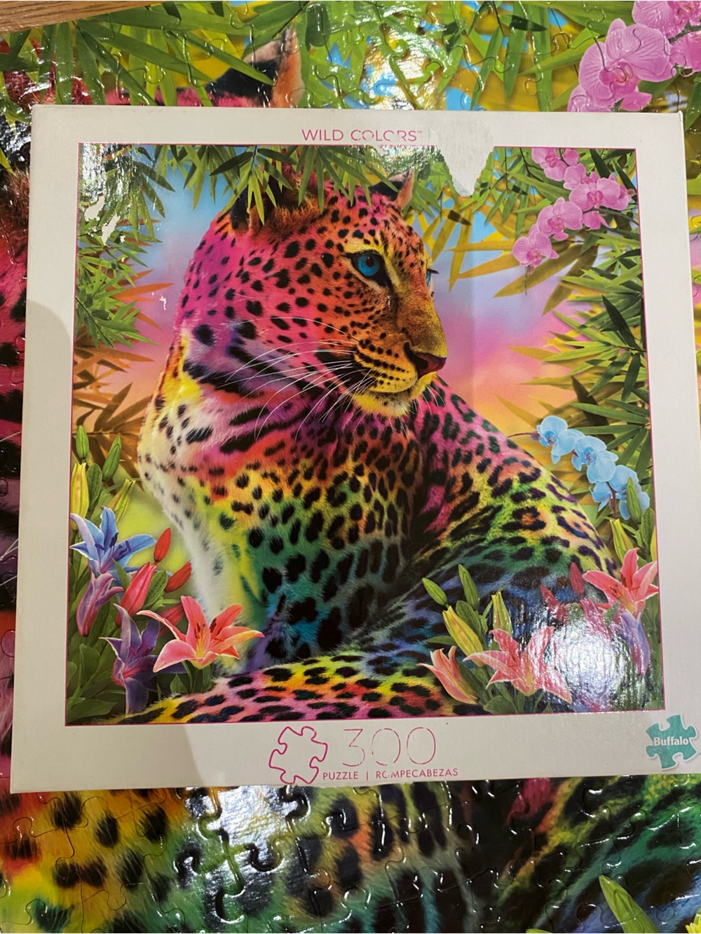 🧩 2 for $20, 3 for $26. Buffalo Wild Colors Rainbow Leopard 300-Piece Puzzle